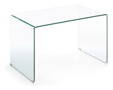 BURANO Skrivebord, Hærdet glas, 125x70 - UNOLIVING.COM