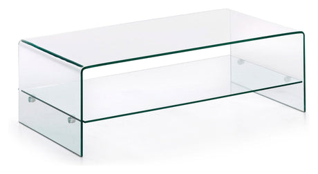 BURANO Sofabord, Hærdet glas, 110x55 - UNOLIVING.COM