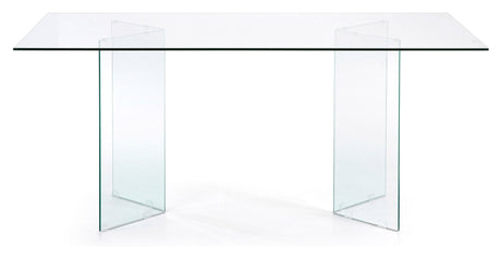 BURANO Spisebord, Hærdet glas, 90x200 - UNOLIVING.COM