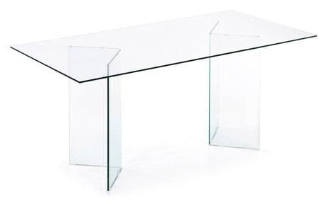 BURANO Spisebord, Hærdet glas, 90x200 - UNOLIVING.COM