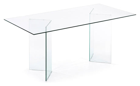 Burano Spisebord, Transparent, 180x90 - UNOLIVING.COM