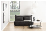 Halle, sovesofa 150cm - anthracite - Unoliving.com