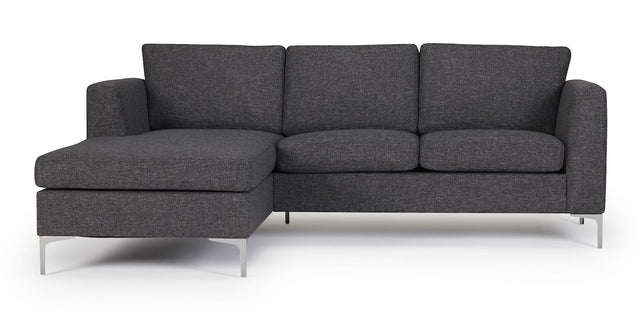 Shea 2-pers. Sofa Grå, m. venstrevendt chaiselong - Unoliving.com