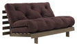 Roots 140 Sovesofa, Brun lakeret fyrretræ, Brown - Unoliving.com