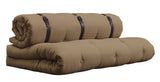 Buckle-Up Futon Sofa, Mocca - Unoliving.com