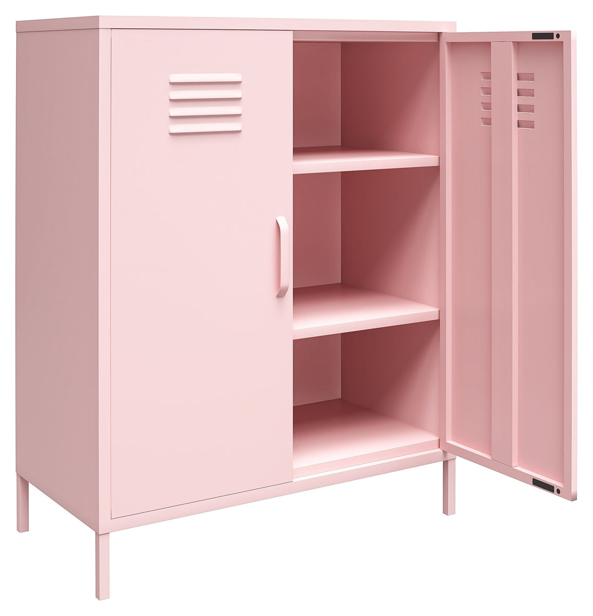 Cache 2 - dørs Opbevaringsskab, Bashful Pink, 102x80x40 - UNOLIVING.COM