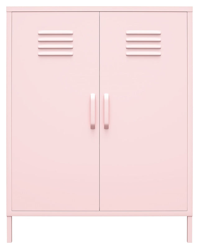 Cache 2 - dørs Opbevaringsskab, Bashful Pink, 102x80x40 - UNOLIVING.COM