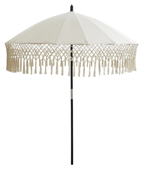 Nordal TORSA Parasol, Ø188, Creme m. sort stander - Unoliving.com