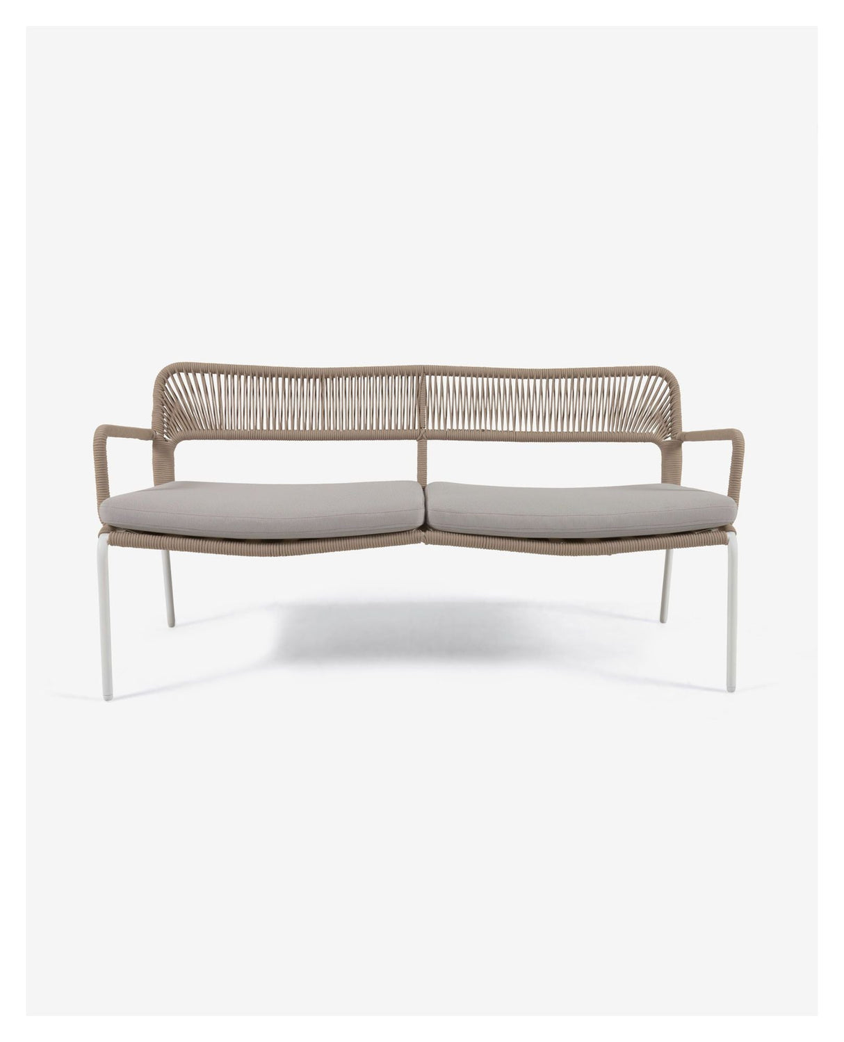 Cailin 2 - pers. Loungesofa, Beige Reb/Hvid - UNOLIVING.COM