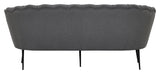 Calais 3 - pers. Sofa, Grå Stof m. sorte ben - UNOLIVING.COM