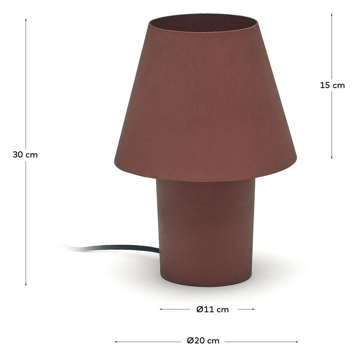 Canapost Bordlampe, Terracotta - UNOLIVING.COM