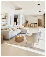 Candela Loungestol, Beige - UNOLIVING.COM