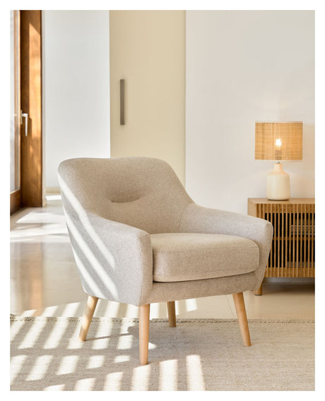 Candela Loungestol, Beige - UNOLIVING.COM