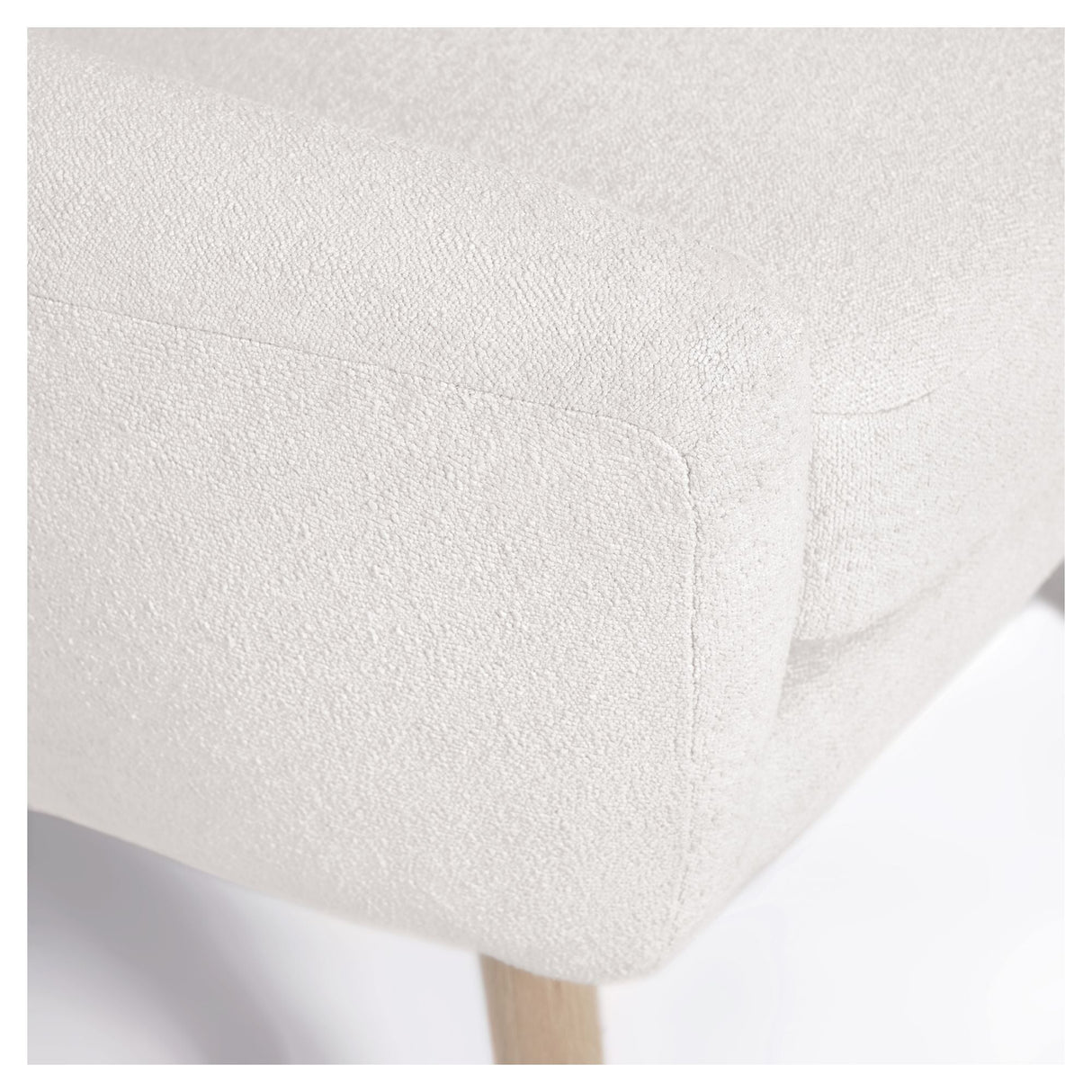 Candela Loungestol, Hvid Fleece - UNOLIVING.COM