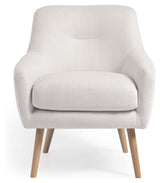 Candela Loungestol, Hvid Fleece - UNOLIVING.COM