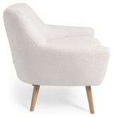 Candela Loungestol, Hvid Fleece - UNOLIVING.COM