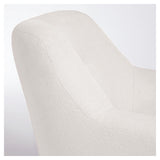 Candela Loungestol, Hvid Fleece - UNOLIVING.COM