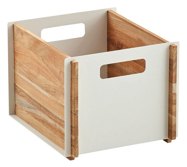 Cane - line Box Opbevaringskasse, Teak hvid - UNOLIVING.COM