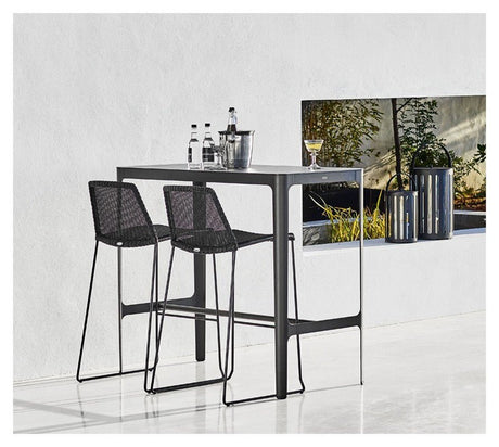 Cane - line Breeze barstol stabelbar , Sort - UNOLIVING.COM