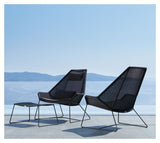 Cane-line Breeze fodskammel, Sort - Unoliving.com