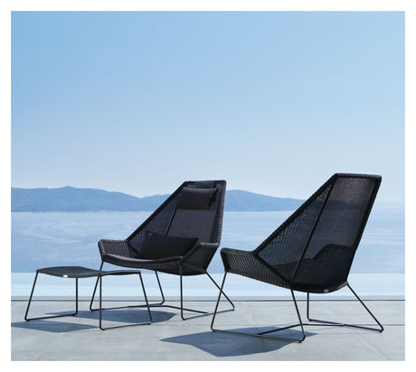 Cane-line Breeze fodskammel, Sort - Unoliving.com