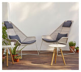 Cane - line Breeze highback stol, Gråhvid - UNOLIVING.COM