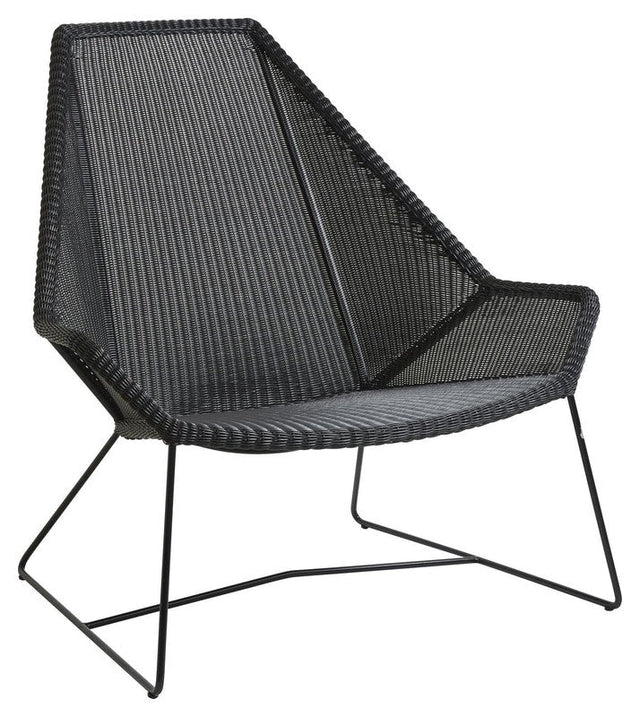 Cane - line Breeze highback stol, Sort - UNOLIVING.COM