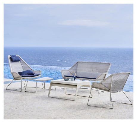 Cane - line Breeze loungestol, Gråhvid - UNOLIVING.COM