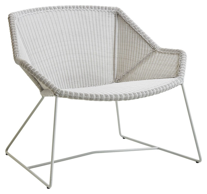 Cane - line Breeze loungestol, Gråhvid - UNOLIVING.COM