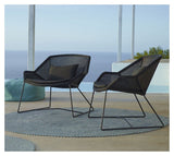 Cane - line Breeze loungestol, Sort - UNOLIVING.COM