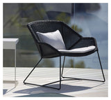 Cane - line Breeze loungestol, Sort - UNOLIVING.COM