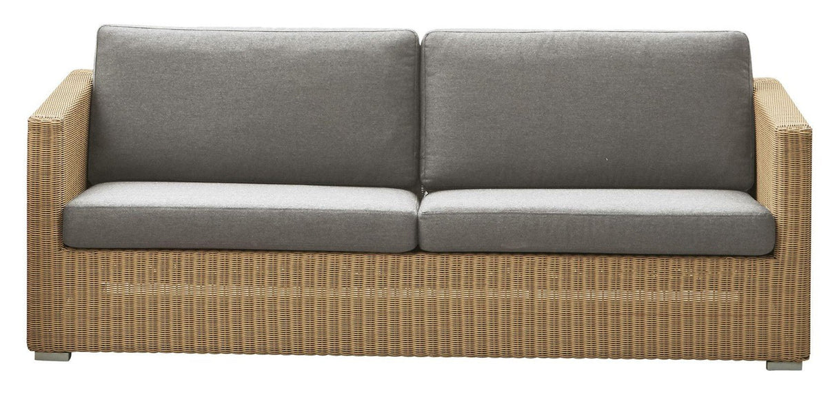 Cane - line Chester 3 - pers. Loungesofa hyndesæt, Taupe, Cane - line Natté - UNOLIVING.COM