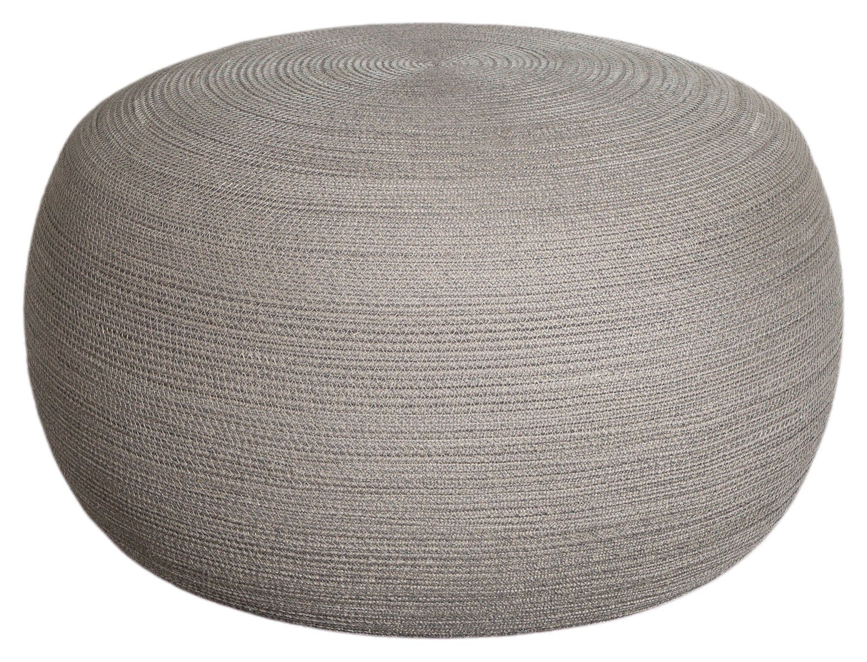 Cane-line Circle Puf Taupe, Cane-line Soft Rope, Ø75 - Unoliving.com