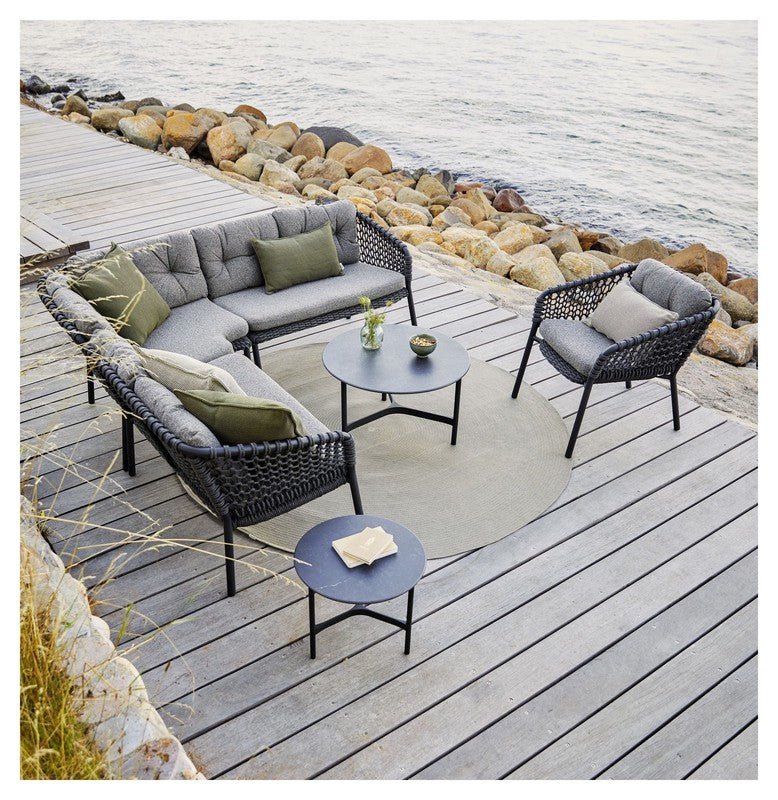 Cane - line Circle tæppe Ø200, Taupe, Cane - line Soft Rope - UNOLIVING.COM