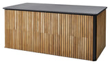 Cane - line Combine hyndeboks stor, Teak m/lava grey aluminium - UNOLIVING.COM