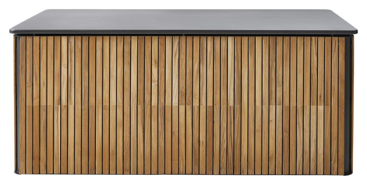 Cane - line Combine hyndeboks stor, Teak m/lava grey aluminium - UNOLIVING.COM