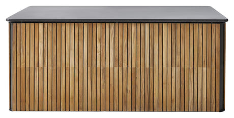 Cane-line Combine hyndeboks stor, Teak m/lava grey aluminium - Unoliving.com