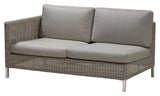 Cane - line Connect 2 - pers. sofa højre modul, Taupe - UNOLIVING.COM