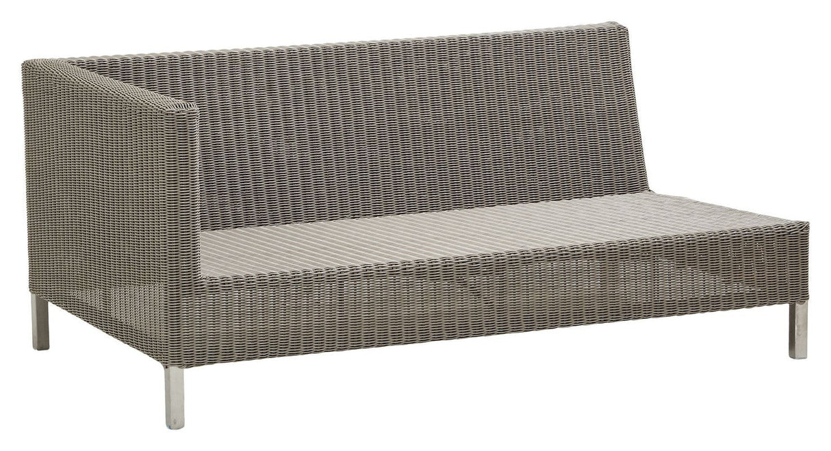 Cane - line Connect 2 - pers. sofa højre modul, Taupe - UNOLIVING.COM