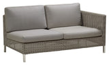 Cane - line Connect 2 - pers. sofa venstre modul, Taupe - UNOLIVING.COM