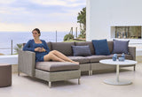 Cane - line Connect 2 - pers. sofa venstre modul, Taupe - UNOLIVING.COM