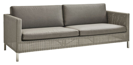 Cane - line Connect 3 - pers. sofa, Taupe - UNOLIVING.COM