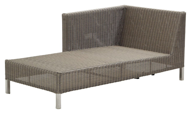 Cane - line Connect chaiseloungemodul venstre, Taupe - UNOLIVING.COM