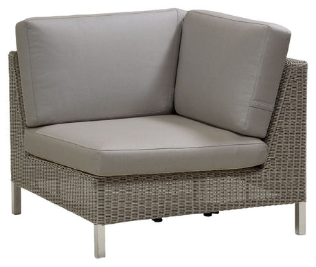 Cane - line Connect sofa hjørnemodul, Taupe - UNOLIVING.COM