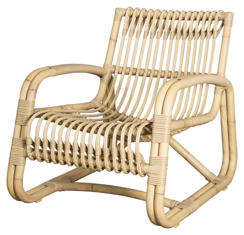 Cane - line Curve loungestol OUTDOOR, Natur - UNOLIVING.COM