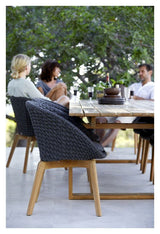 Cane - line Endless Spisebord Teak, 332x100 - UNOLIVING.COM