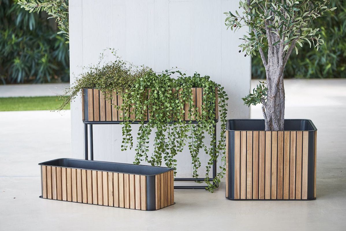 Cane - line Flower Box blomsterkasse, teak - UNOLIVING.COM