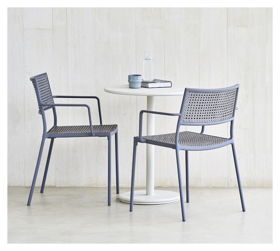 Cane - line Go cafébordunderstel, Hvid, aluminium - UNOLIVING.COM