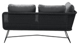 Cane - line Horizon 2 - pers. Loungesofa højre modul, Sort, Cane - line Weave - UNOLIVING.COM