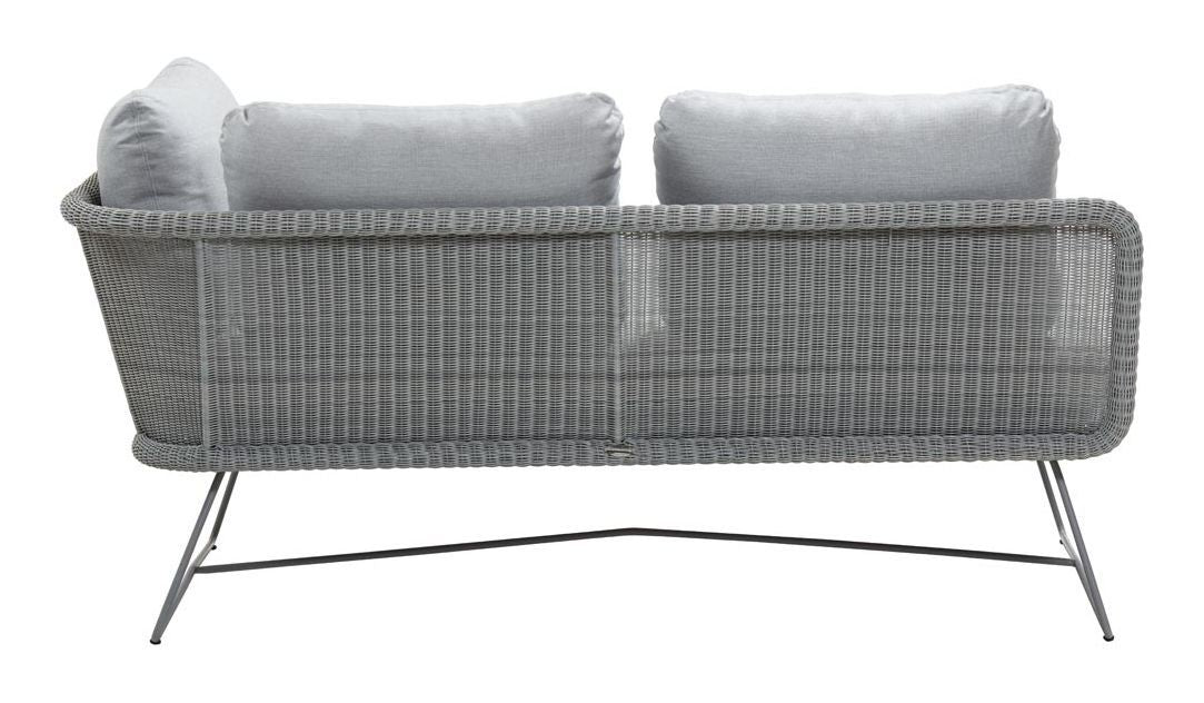 Cane - line Horizon 2 - pers. sofa højre modul, Lysegrå - UNOLIVING.COM